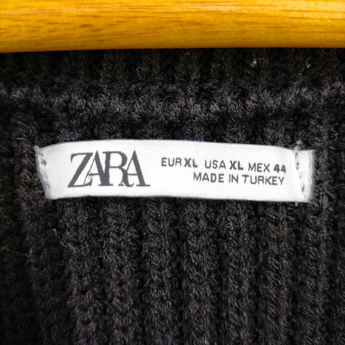 ザラ ZARA Vネック ニットベスト メンズ import:XL