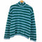 スンネイ SUNNEI STREGATTO HIGH NECK LONG SLEEVE / azure & green stripes メンズ import:M