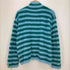 スンネイ SUNNEI STREGATTO HIGH NECK LONG SLEEVE / azure & green stripes メンズ import:M
