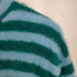 スンネイ SUNNEI STREGATTO HIGH NECK LONG SLEEVE / azure & green stripes メンズ import:M