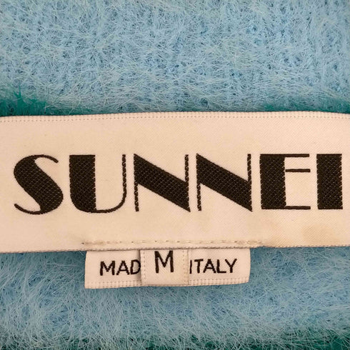 スンネイ SUNNEI STREGATTO HIGH NECK LONG SLEEVE / azure & green stripes メンズ import:M