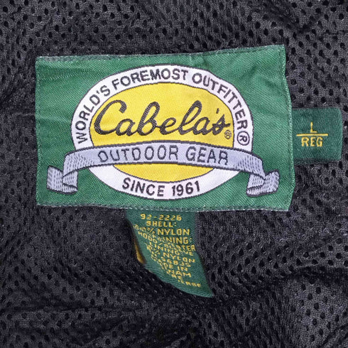 Cabela's 裏地メッシュ パッカブル フィッシング ナイロン マウンテンパーカー メンズ import:L