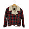 ジョイリッチ JOYRICH タータンチェック ボアジャケット メンズ JPN:S