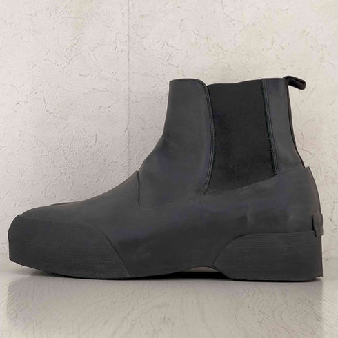 ドリスヴァンノッテン DRIES VAN NOTEN ラバー レザー コンビ チェルシーブーツ メンズ EUR:41
