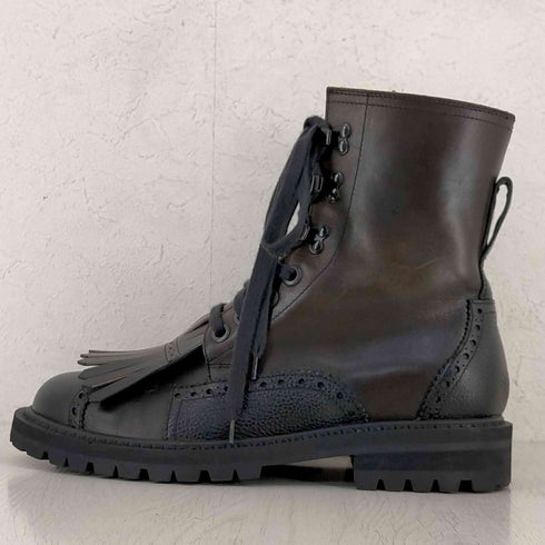 ドリスヴァンノッテン DRIES VAN NOTEN Fringed Brogue Combat Boots メンズ JPN:41