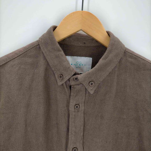 ウィムジー WHIMSY LINEN DYED SHIRT メンズ JPN:L