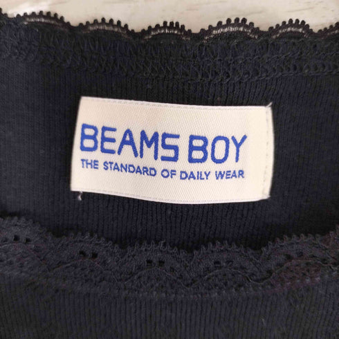 ビームスボーイ BEAMS BOY パターン メッシュ ショートスリーブ レディース