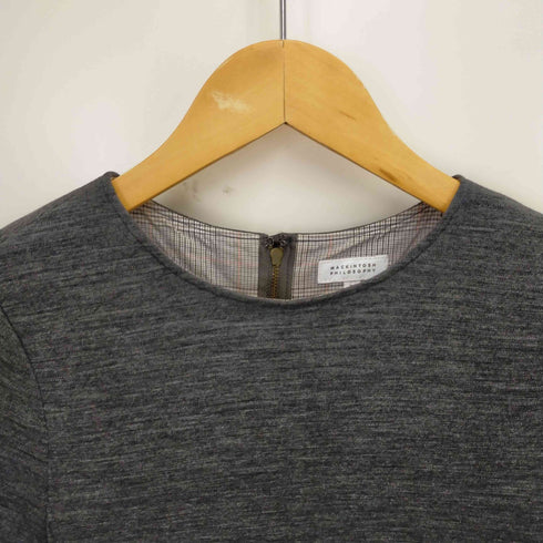 マッキントッシュフィロソフィー MACKINTOSH PHILOSOPHY ウールニット膝丈ワンピース レディース JPN:38