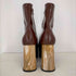 エヴリス EVRIS マーブルヒールチャンキーブーツ レディース JPN:L