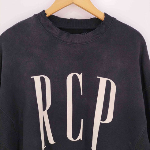 チャオパニック Ciaopanic RePRODUCTION LABEL 裏毛フロッキープリントオーバースウェット メンズ FREE