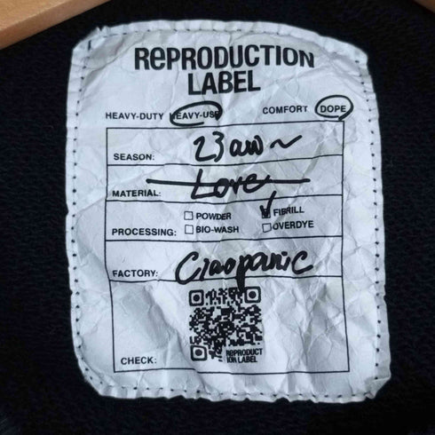 チャオパニック Ciaopanic RePRODUCTION LABEL 裏毛フロッキープリントオーバースウェット メンズ FREE