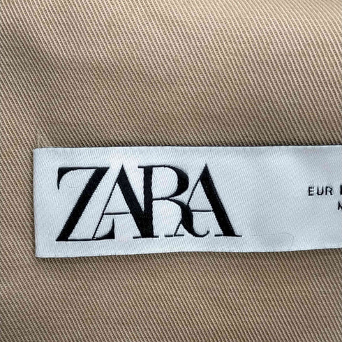 ザラ ZARA OVERSIZED RUNS BIG Buttoned Trench Coat バックボタン オーバーサイズトレンチコート レディース import:M