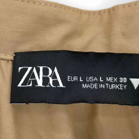 ザラ ZARA Vネック ロングギャザーワンピース レディース import:L