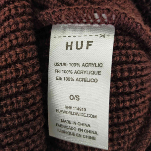 ハフ HUF ロゴ刺繍パッチニット帽 ビーニー メンズ