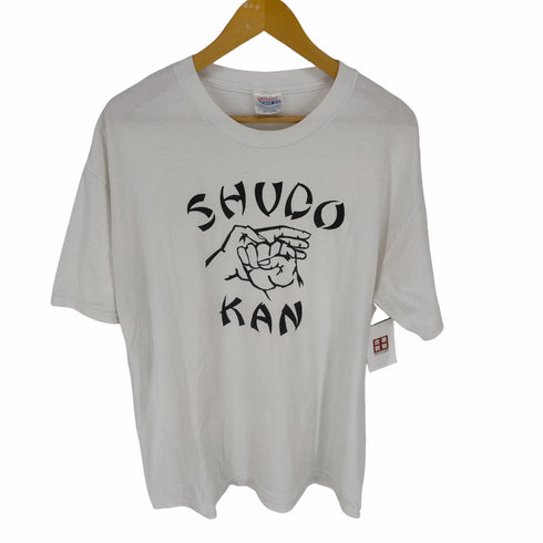 ヘインズ Hanes SHUDO KAN 修道館 プリント半袖Tシャツ メンズ JPN:L