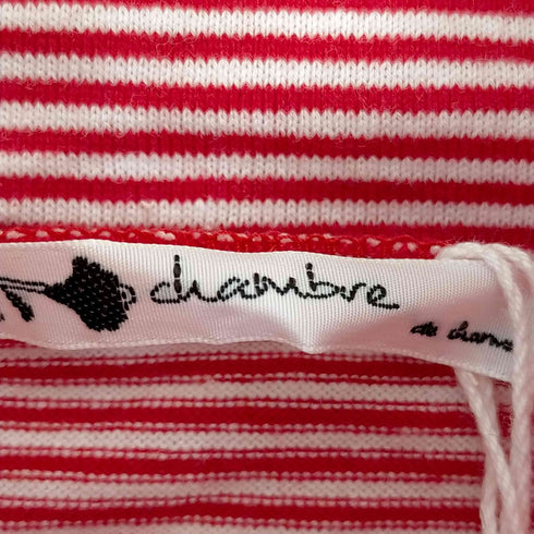 シャンブルドゥシャーム A.M.B by chambre de charme モックネック ボーダーカットソー レディース FREE