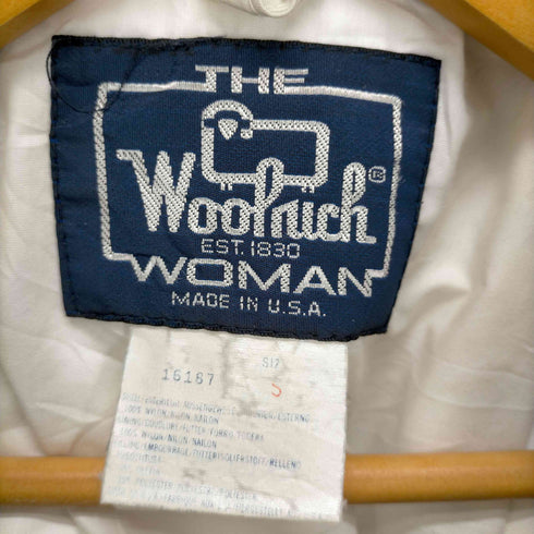 ウールリッチ WOOLRICH WOMANS バックプリーツスタンドカラー中綿ジャケット MADE IN USA レディース JPN:S