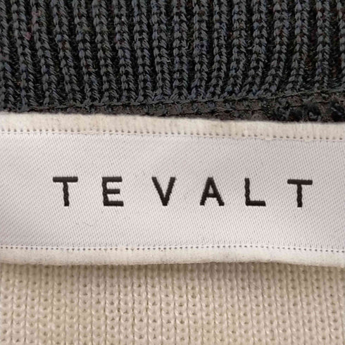 TEVALT バイカラー メッシュ ニットベストワンピース レディース 38