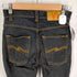 ヌーディージーンズ Nudie Jeans LOW SLIM レザーパッチ ドライブラックデニムパンツ メンズ 28/32
