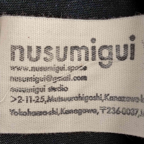 ヌスミグイ nusumigui チェック切替 ポケット付マキシワンピース レディース
