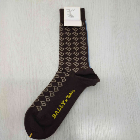 バリー BALLY モノグラム ソックス 靴下 メンズ EU 40-43