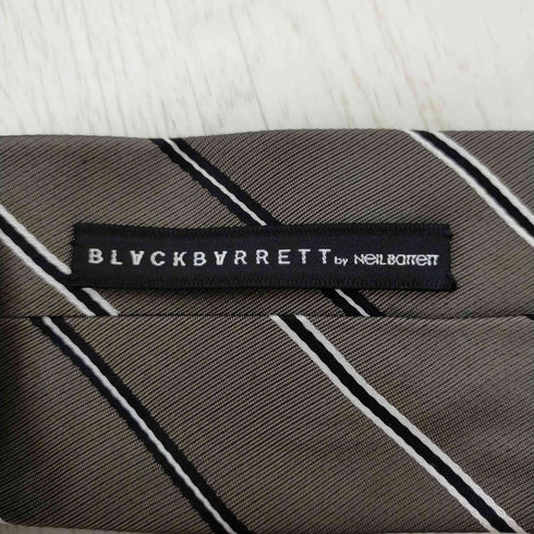 ブラックバレットバイニールバレット BLACKBARRETT by neil barrett シルク100% ストライプネクタイ メンズ ONE SIZE
