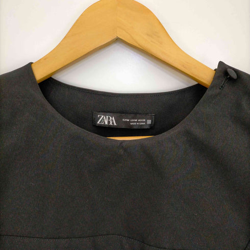 ザラ ZARA セーラーカラー ティアードワンピース レディース import:M