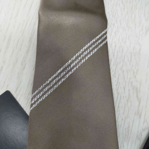 ブラックバレットバイニールバレット BLACKBARRETT by neil barrett シルク100% ラメストライプネクタイ メンズ ONE SIZE