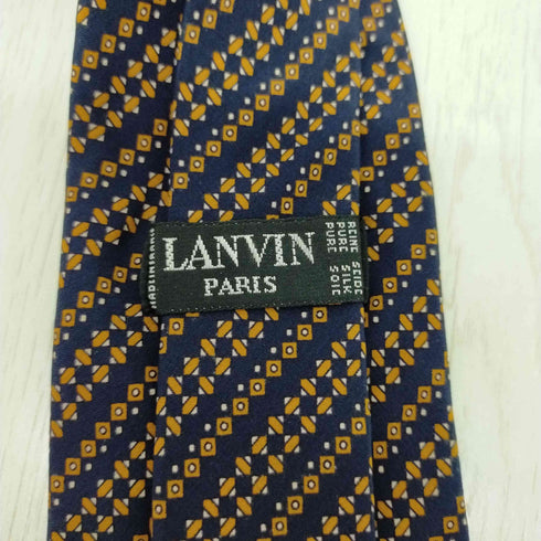 ランバン パリ LANVIN PARIS シルク100% 総柄ネクタイ メンズ ONE SIZE