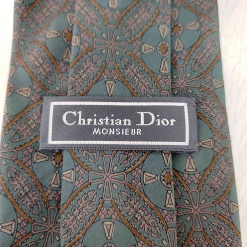 クリスチャンディオール Christian Dior シルク100% 総柄ネクタイ メンズ ONE SIZE