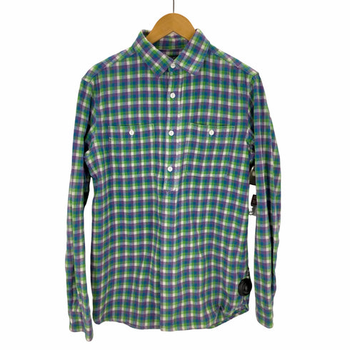 ステューシー Stussy 00S プルオーバー チェックネルシャツ メンズ import:L