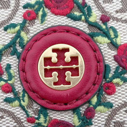 トリーバーチ TORY BURCH エンブロイダリー スリムウォレット ジャガード レディース