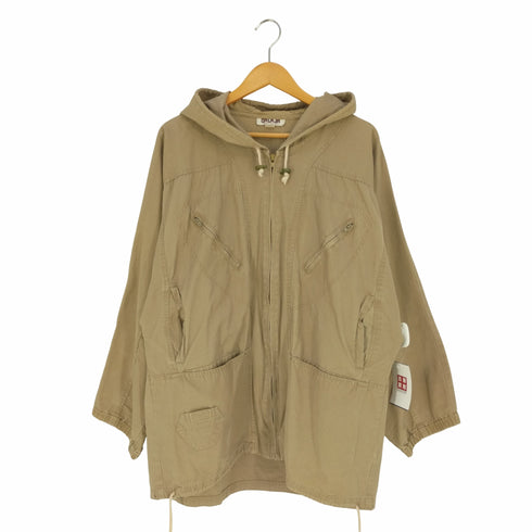 キャラジャ CALAJA ドローコード付 マルチポケット リップストップ マウンテンパーカー メンズ JPN:L