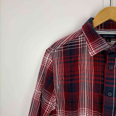 トミーヒルフィガー TOMMY HILFIGER チェック フランネル アンタック オーバーシャツ メンズ JPN:M