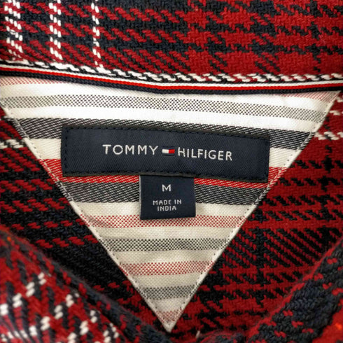 トミーヒルフィガー TOMMY HILFIGER チェック フランネル アンタック オーバーシャツ メンズ JPN:M
