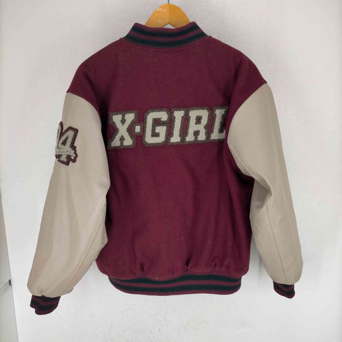 エックスガール X-girl COLLEGE LOGO STADIUM JUMPER レディース JPN:S