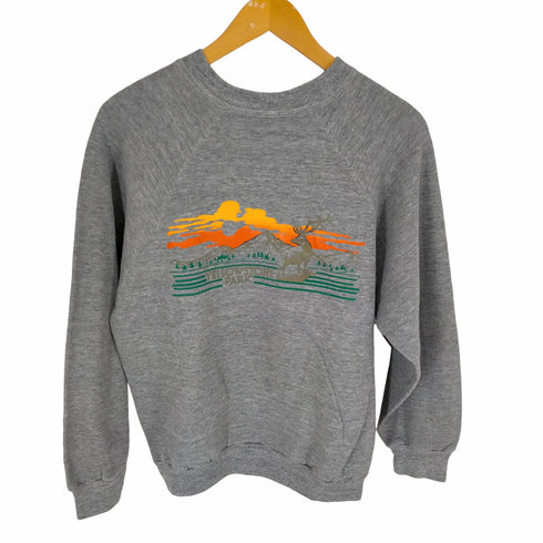 スポーツウエア Sportswear MADE IN USA YELLOWSTONE PARK ラグランスウェット メンズ JPN:L