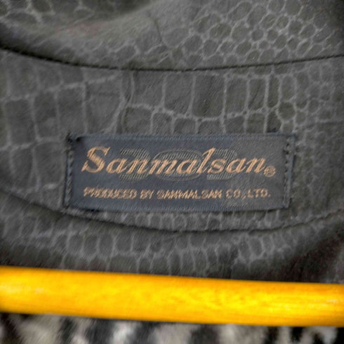 Sanmalsam 日本製ライナー付き クロコ柄コート レディース FREE
