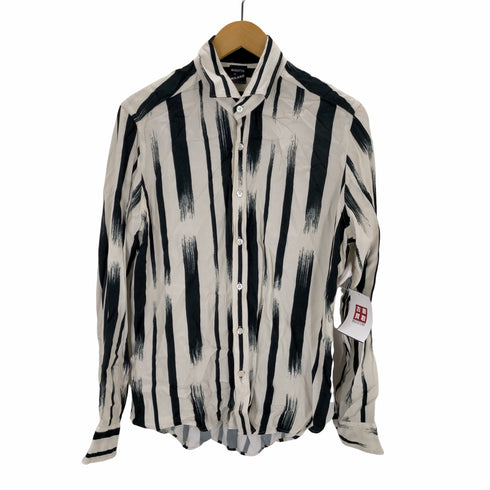 バグッタ Bagutta ストライプ レーヨンシャツ slim メンズ 40 15 3/4