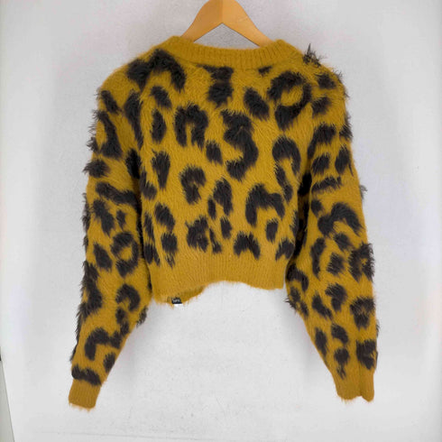エックスガール X-girl LEOPARD CROPPED KNIT TOP レディース ONE SIZE