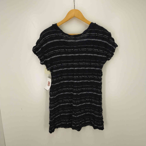 ハート イッセイミヤケ Haat ISSEY MIYAKE 15AW 収縮デザイン ボーダーワンピース レディース JPN:2