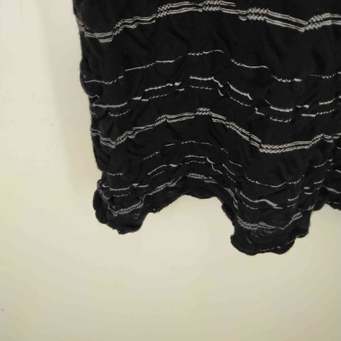 ハート イッセイミヤケ Haat ISSEY MIYAKE 15AW 収縮デザイン ボーダーワンピース レディース JPN:2