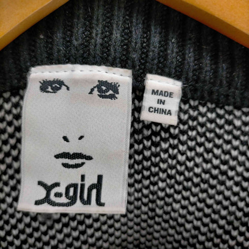 エックスガール X-girl OVAL LOGO JACQUARD KNIT TOP レディース ONE SIZE
