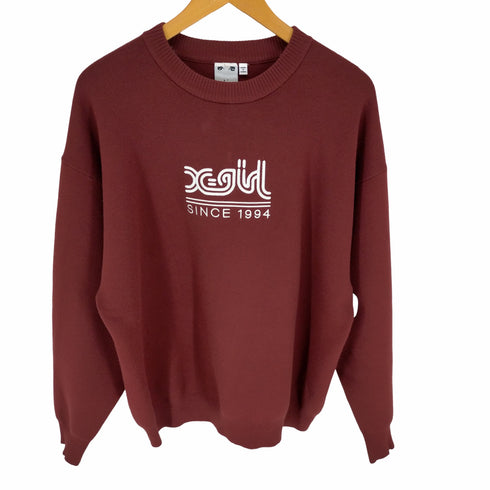 エックスガール X-girl EMBROIDERED LOGO KNIT TOP レディース ONE SIZE
