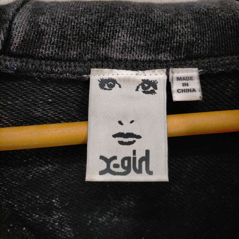 エックスガール X-girl 23SS ACID WASH SWEAT HOODIE レディース JPN:M