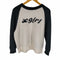 エックスガール X-girl LOGO JACQUARD RAGLAN KNIT TOP レディース ONE SIZE