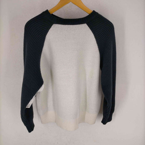 エックスガール X-girl LOGO JACQUARD RAGLAN KNIT TOP レディース ONE SIZE