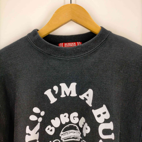 キャンバー CAMBER USA製 burger recordsプリント スウェット レディース SMALL