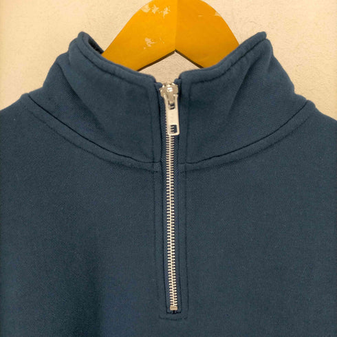 エックスガール X-girl 23AW OVAL LOGO HALF ZIP SWEAT TOP レディース JPN:M