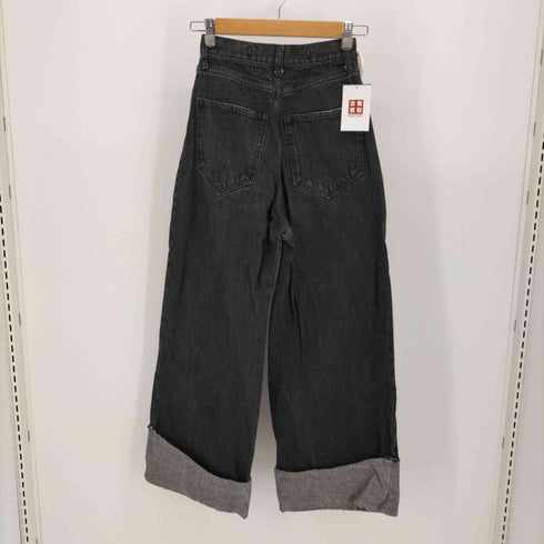 ページボーイ PAGE BOY コットン ブラックデニム ワイドデニムパンツ レディース 25S